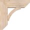 Ekena Millwork Thorton Slat Smooth Bracket w/ Offset Brace, Douglas Fir, 7 1/2"W x 22"D x 22"H BKT0806X22X22THR06SDF - alternate 2